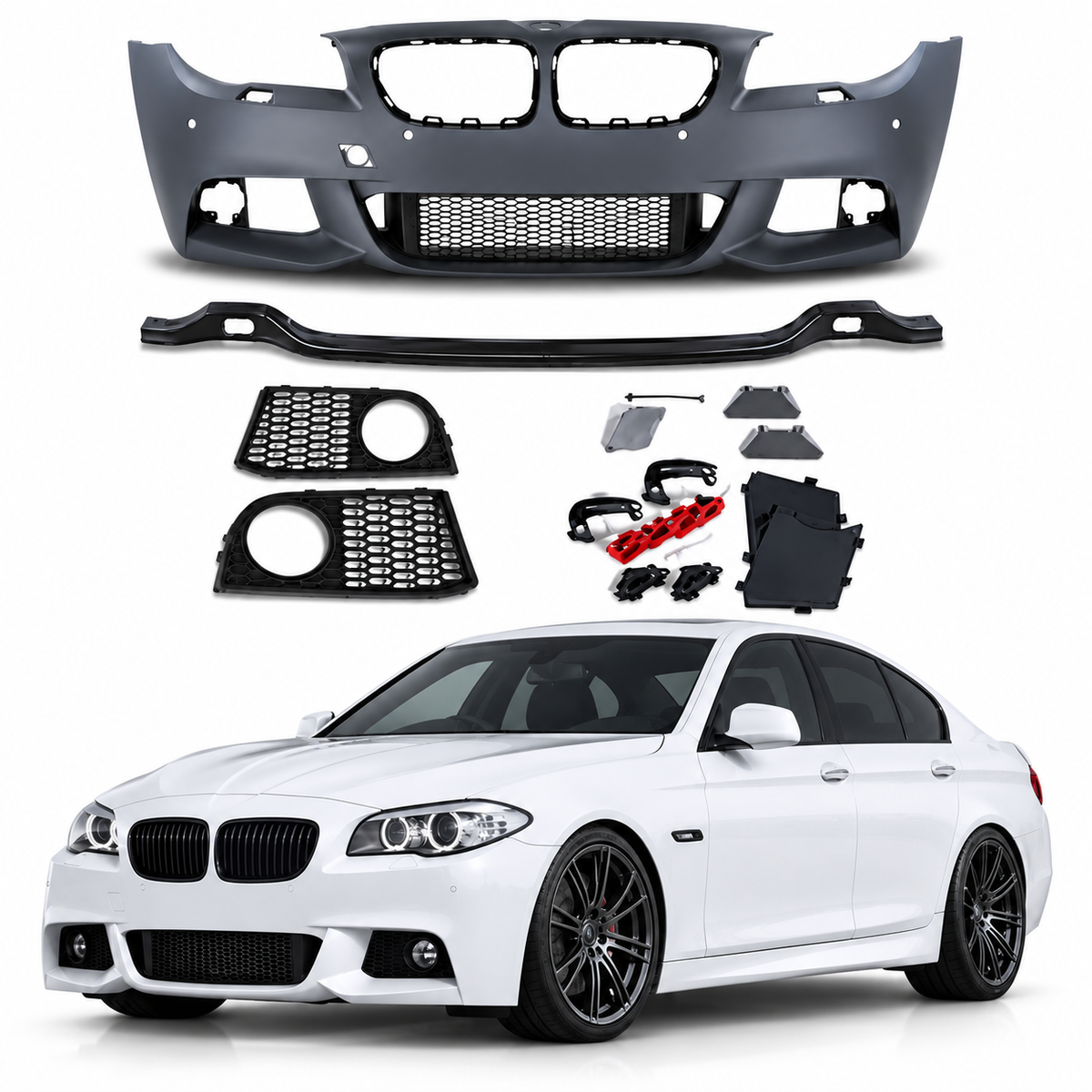 💕BODYKIT ADATTO  PER  BMW 5 F11 TOURING LOOK M 10-13 PDC + LAVAFARI 💕