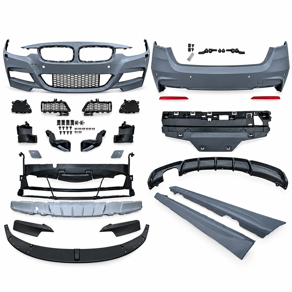 💕BODYKIT ADATTO  PER BMW F31 LOOK M PERFORMANCE USCITA DOPPIA SINISTRA💕