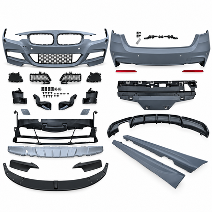 💕BODYKIT ADATTO  PER BMW F31 LOOK M PERFORMANCE USCITA DOPPIA SINISTRA💕
