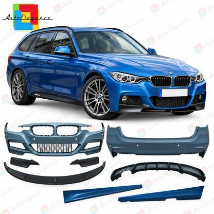 💕BODYKIT ADATTO  PER BMW F31 LOOK M PERFORMANCE USCITA DOPPIA SINISTRA💕
