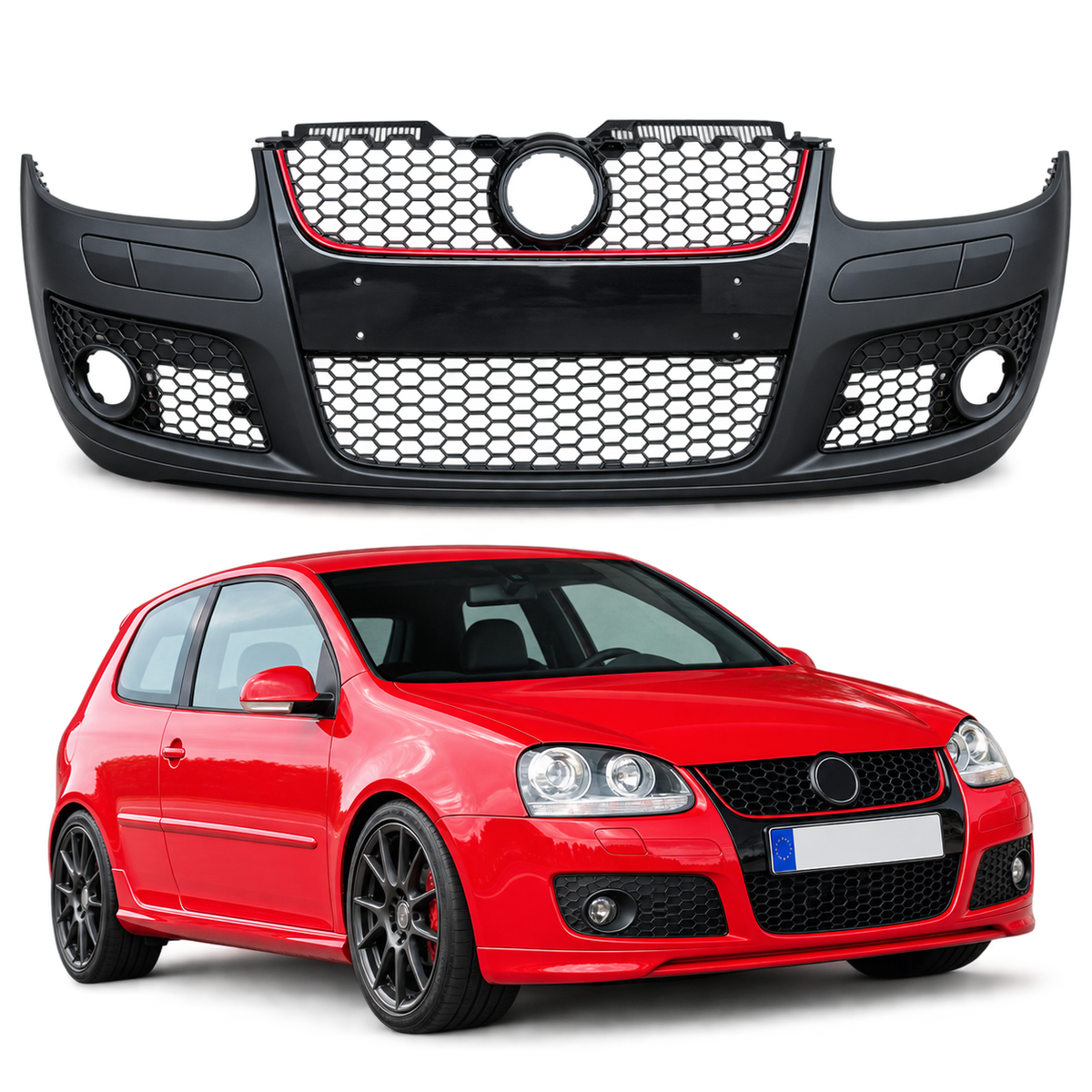 💕BODYKIT ADATTO  PER  VW GOLF 5 LOOK GTI + FARI💕