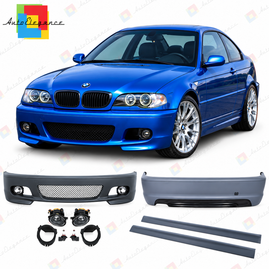 💕BODYKIT ADATTO  PER  BMW E46 COUPE 99-07 LOOK M2 SENZA PDC💕