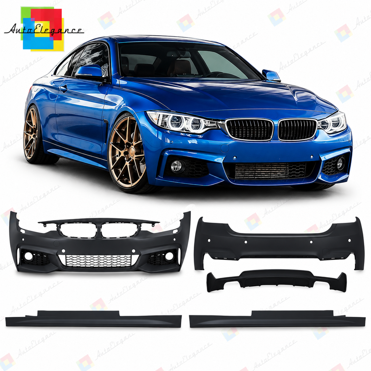 💕BODYKIT ADATTO  PER  BMW 4 F32 F33 COUPE CABRIO LOOK M PDC💕