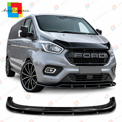 💕ART.10515 SPLITTER ADATTO  PER FORD TRANSIT CUSTOM 2018-24 NERO  LUCIDO💕