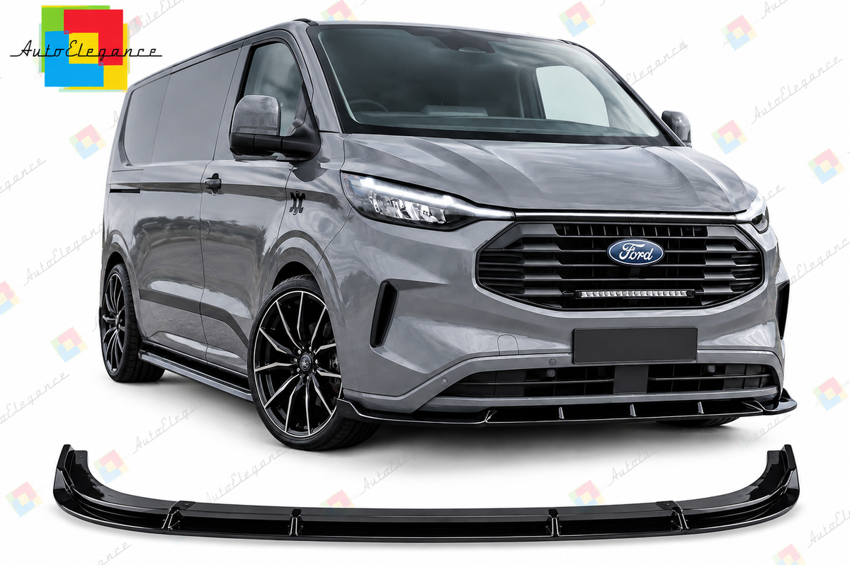 💕ART.10520 SPLITTER  ADATTO  PER FORD TRANSIT CUSTOM 2023+ NERO  LUCIDO 💕