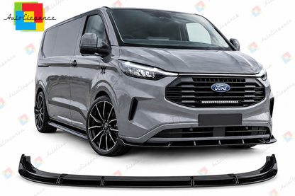 💕ART.10520 SPLITTER  ADATTO  PER FORD TRANSIT CUSTOM 2023+ NERO  LUCIDO 💕