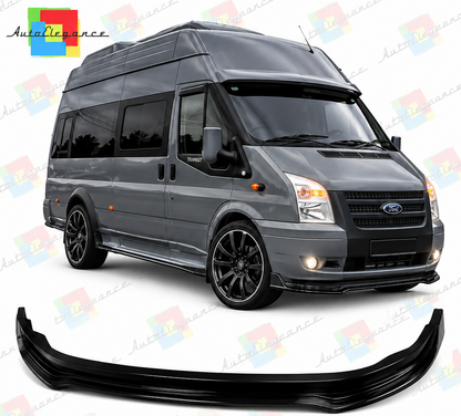 💕ART.10521 SPLITTER ADATTO PER FORD TRANSIT MK7 2006-2014 NERO LUCIDO 💕