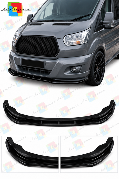 💕ART.10522 SPLITTER ADATTO PER FORD TRANSIT MK8 2014-2018 NERO LUCIDO💕