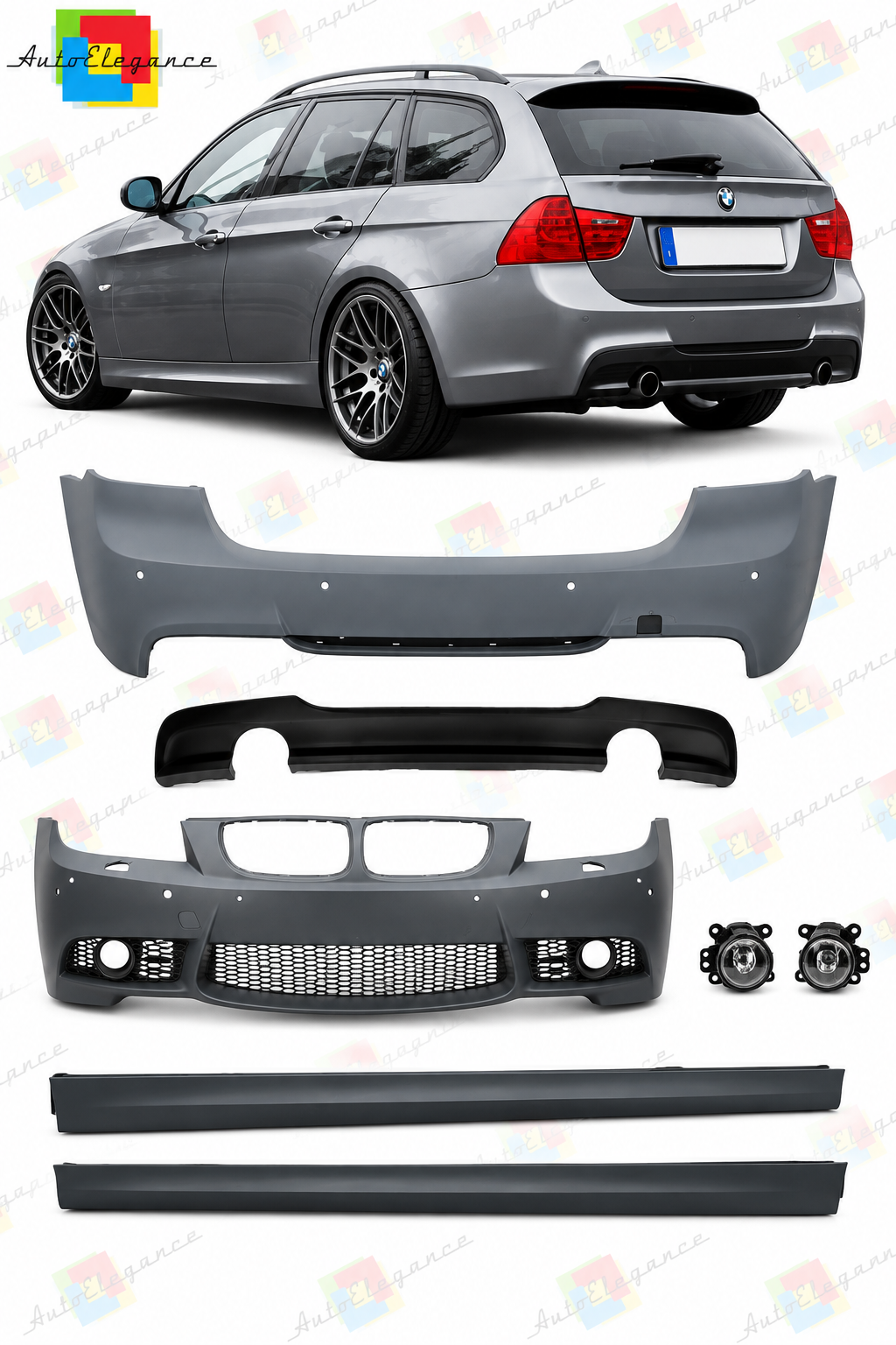 💕BODYKIT ADATTO PER BMW 3 E91 05-08 LOOK M3 PDC SRA💕