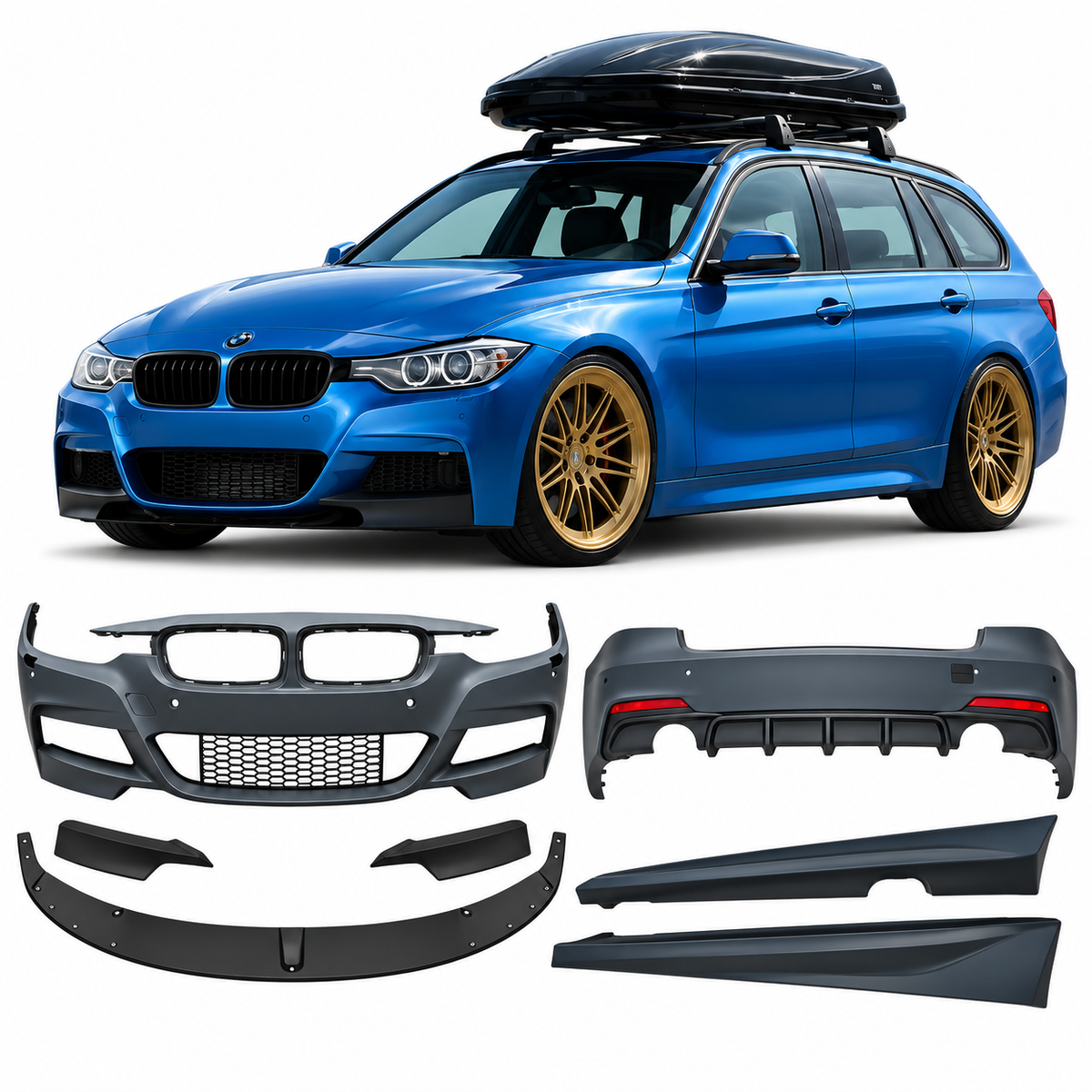 💕BODYKIT ADATTO PER  BMW 3 F31 TOURING LOOK M PERFORMANCE💕