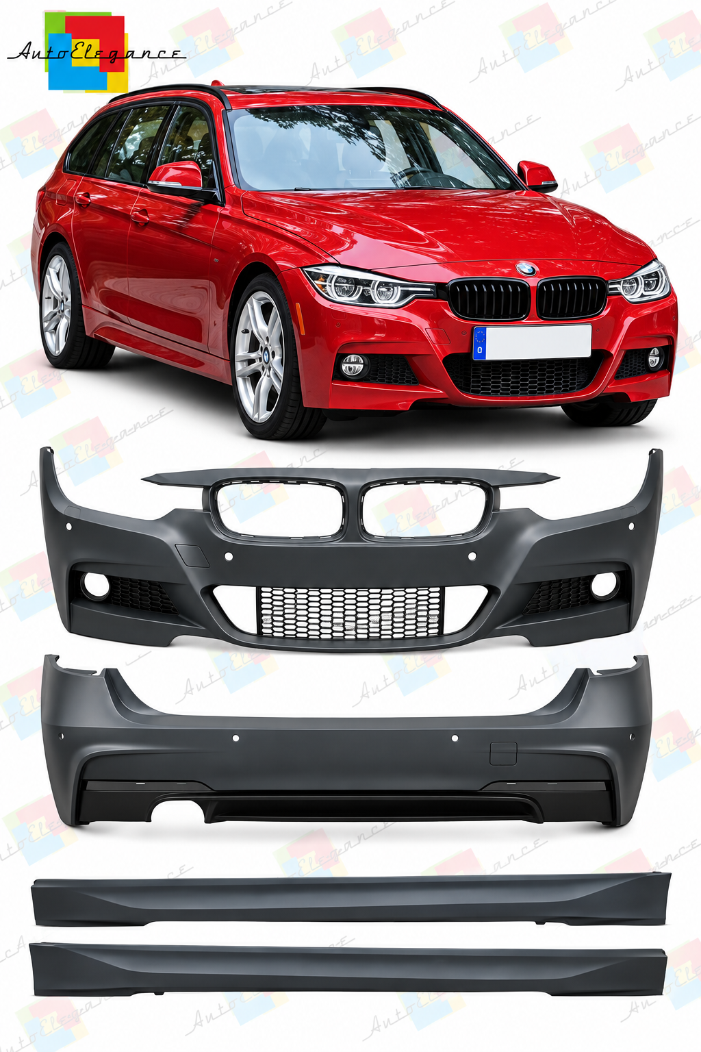 💕BODYKIT ADATTO PER  BMW 3 F31 TOURING LOOK M💕