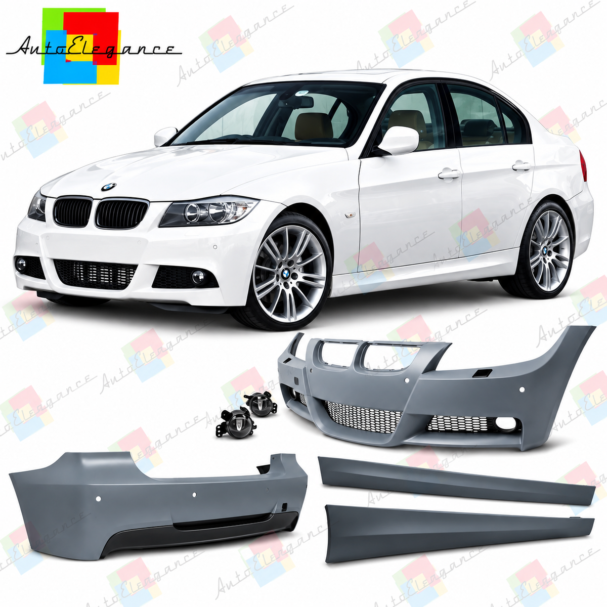 💕BODYKIT  ADATTO PER   BMW 3 E90 08-12 LOOK M PDC SRA💕