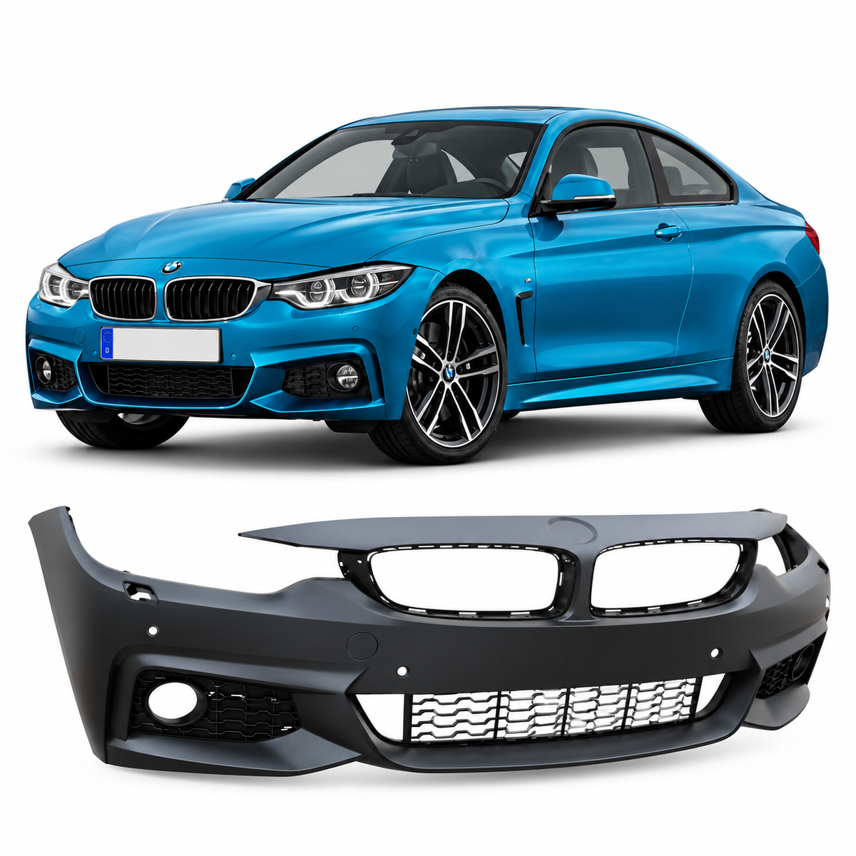 💕BODYKIT  ADATTO PER    BMW 4 F36 GRAN COUPE LOOK M PERFORMANCE PDC SRA💕