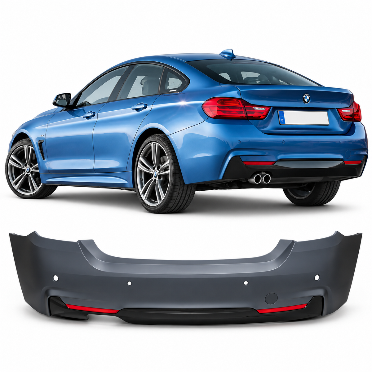 💕BODYKIT  ADATTO PER   BMW F36 GRAN COUPE LOOK M PDC💕