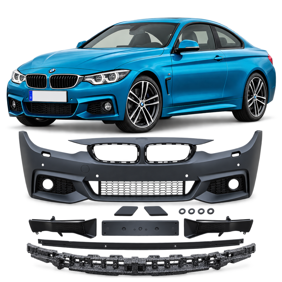 💕BODYKIT  ADATTO PER   BMW F36 GRAN COUPE LOOK M PDC💕