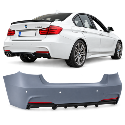 💕BODYKIT  ADATTO PER  BMW F30 LOOK M PERFORMANCE PDC USCITA DOPPIA💕