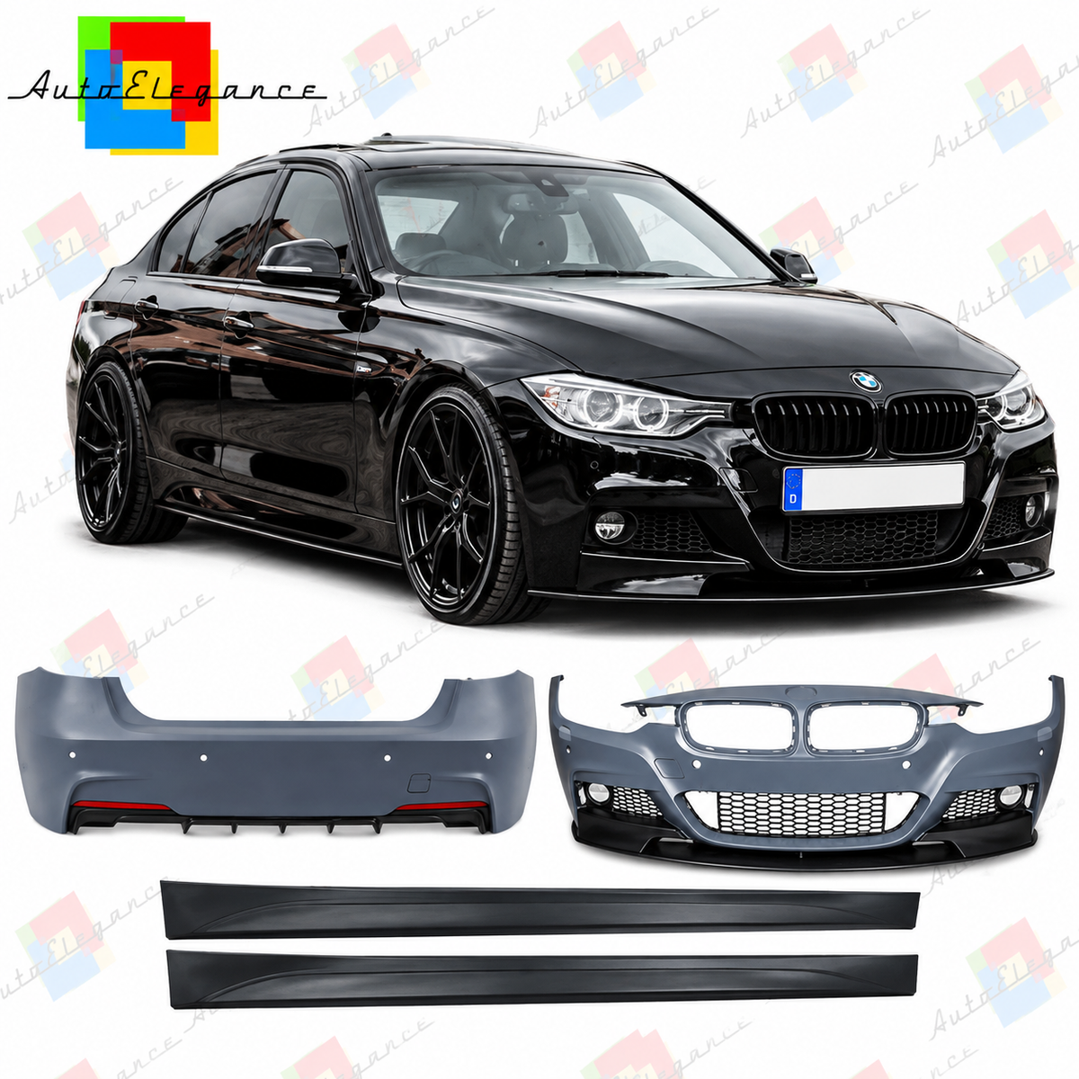 💕BODYKIT  ADATTO PER   BMW 3 F30 LOOK M PERFORMANCE PDC💕