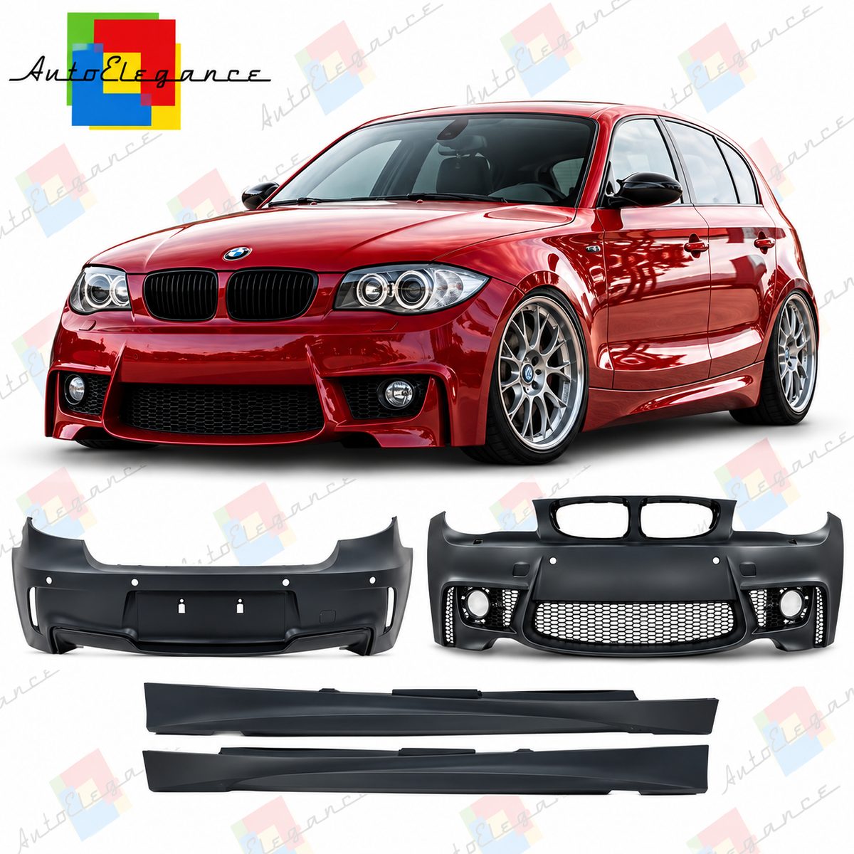💕BODYKIT  ADATTO PER  BMW 1 E87 LOOK 1M PDC💕