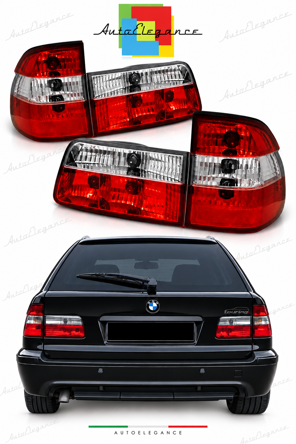 👉Fanali posteriori rossi e bianchi adatto per BMW E39 09.95-08.00 Touring👈