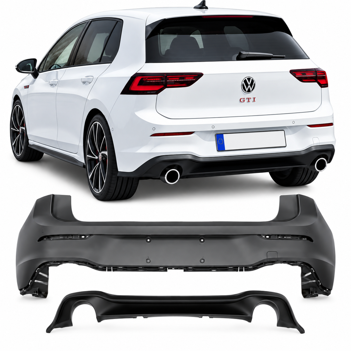 💕BODYKIT  ADATTO PER    VW GOLF 8 LOOK GTI + FENDINEBBIA💕