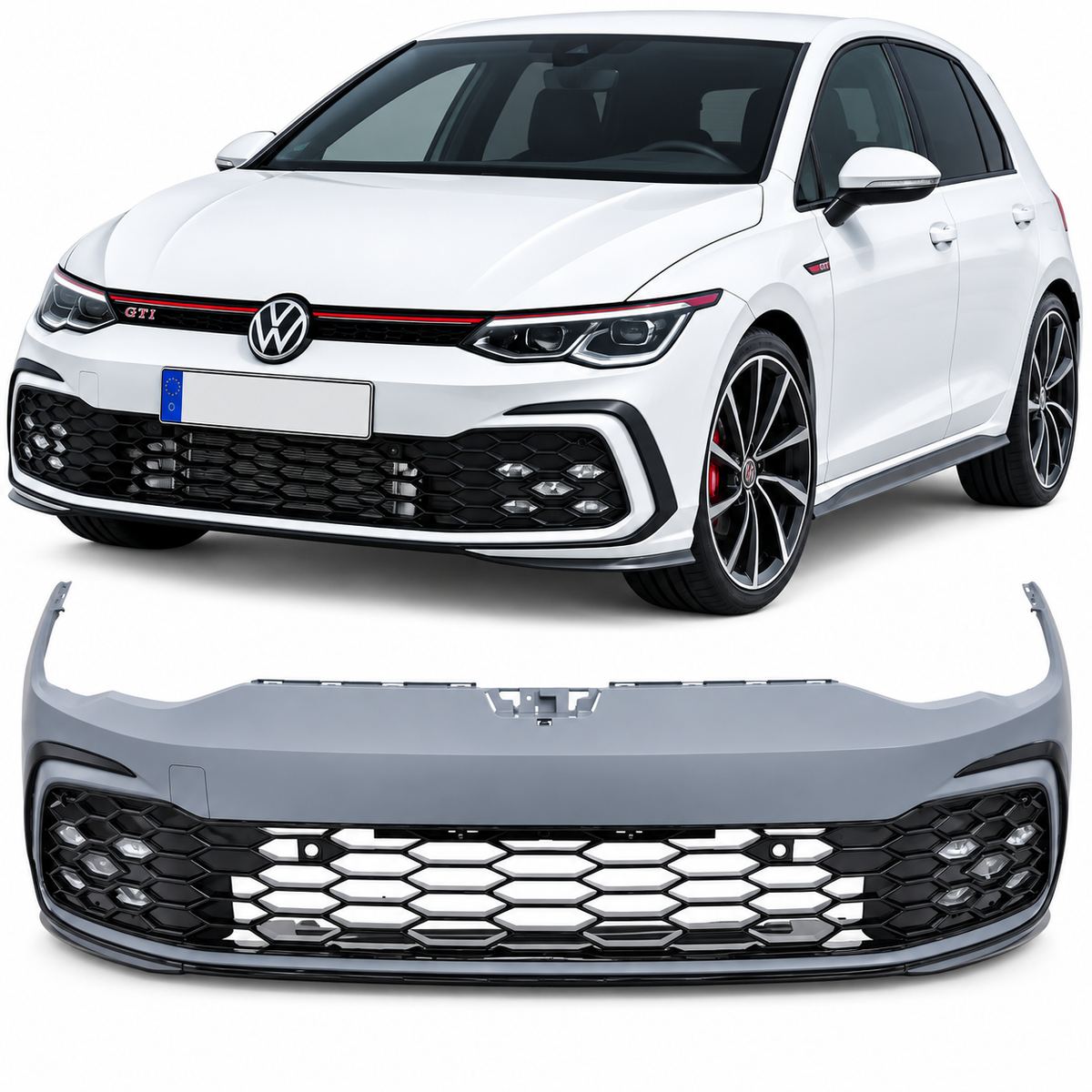 💕BODYKIT  ADATTO PER    VW GOLF 8 LOOK GTI + FENDINEBBIA💕