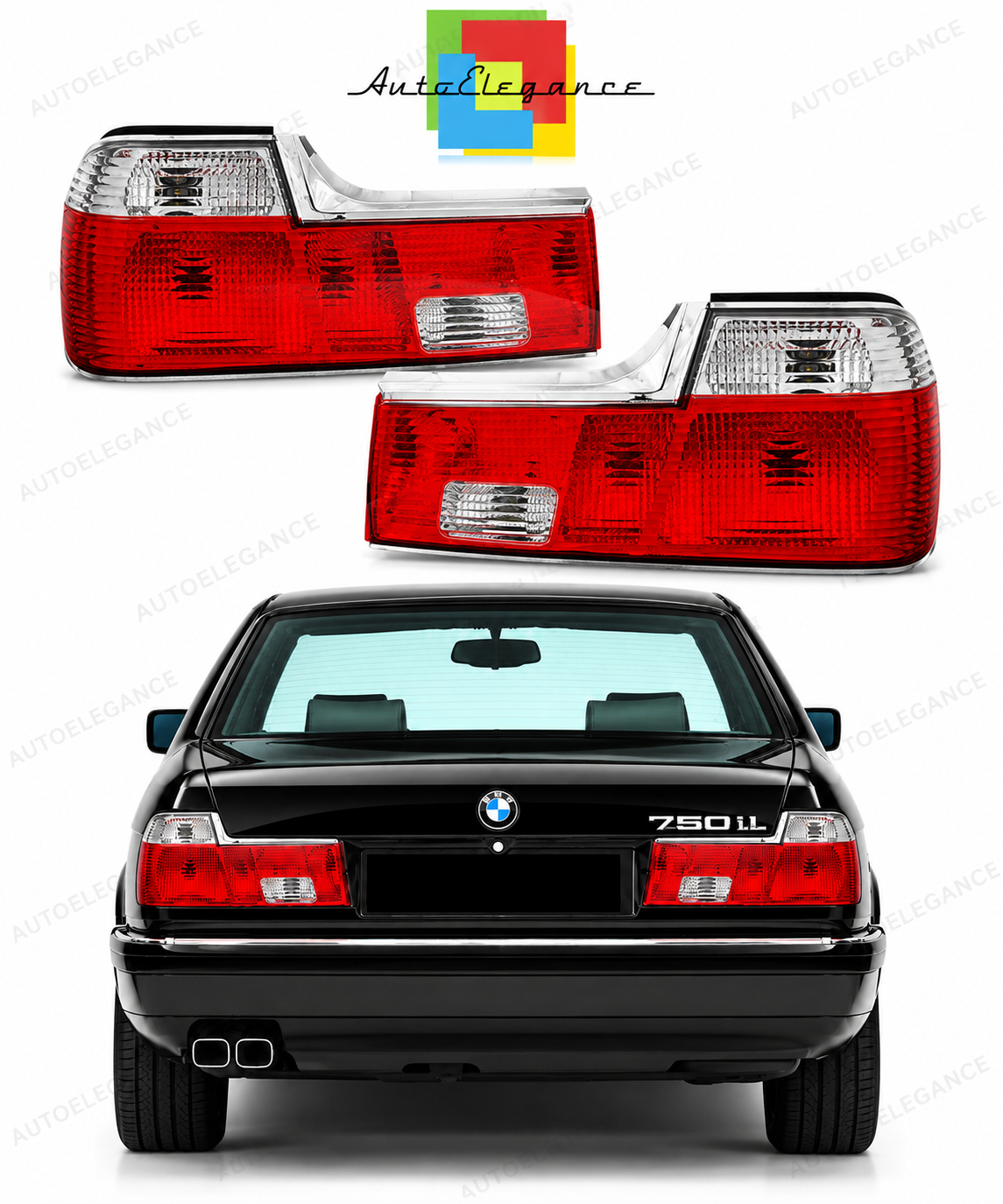 👉Fanali posteriori rossi e bianchi adatto per BMW E32 06.86-04.94👈