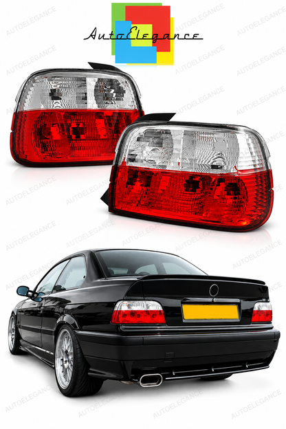 👉Fanali posteriori rossi e bianchi adatto per BMW E36 90-99 Compact👈