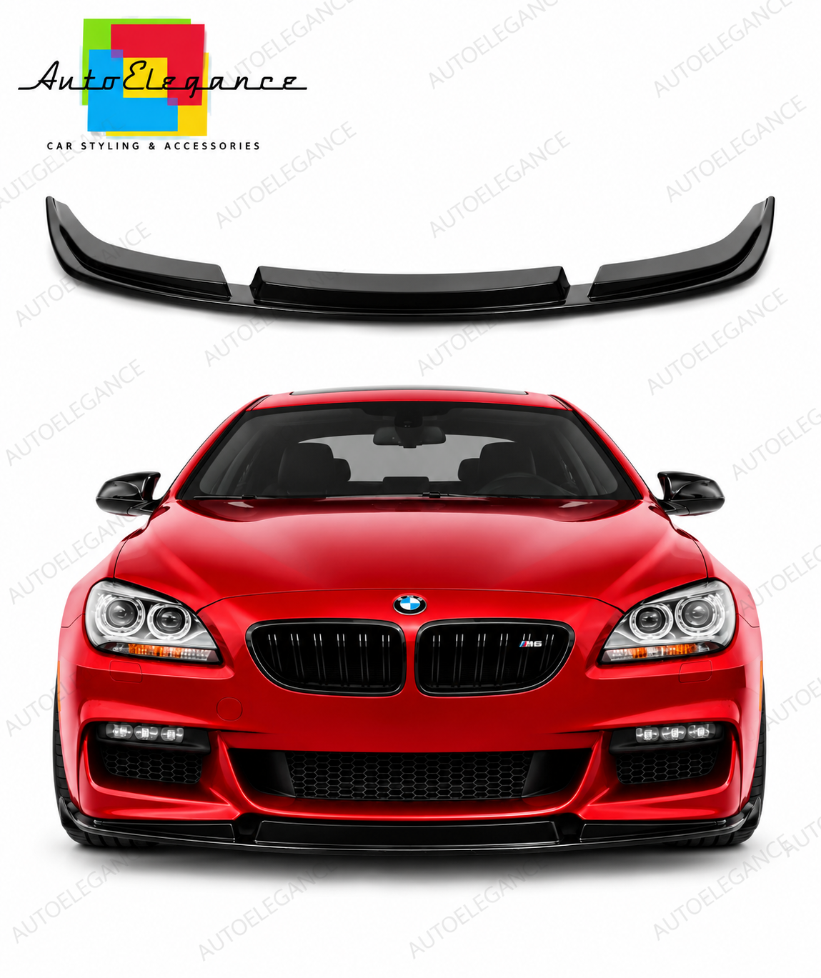 👉Splitter anteriore adatto per BMW 6 F06/F12/F13 M-Pack facelife 2013-2018👈