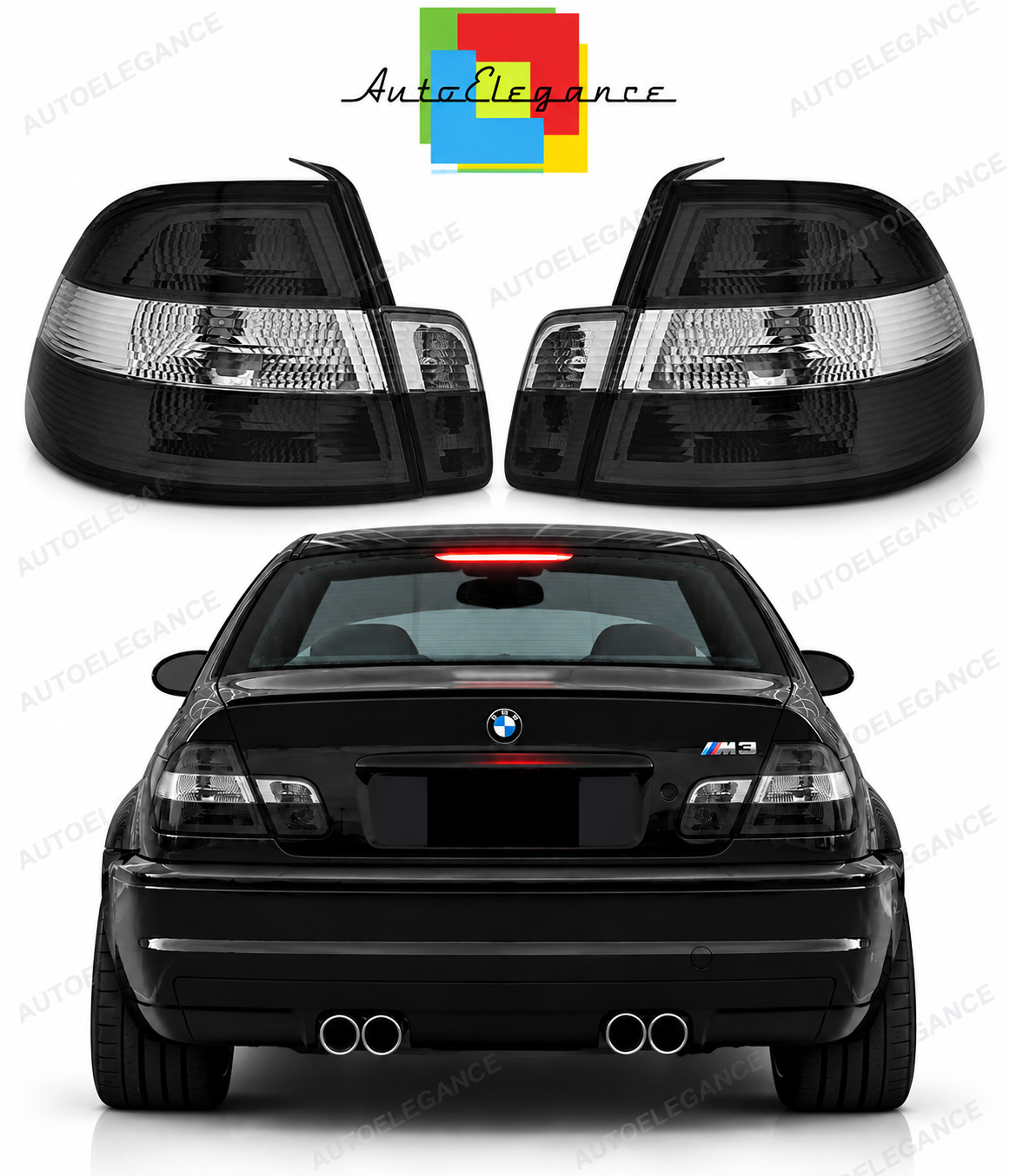 👉Fanali posteriori fumé adatto per BMW E46 04.99-03.03 Coupé👈