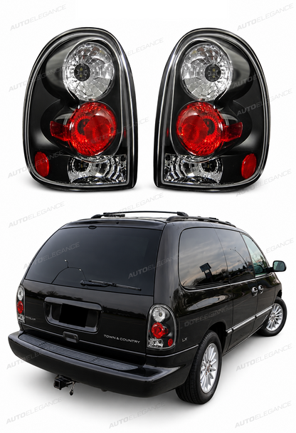 👉Fanali posteriori NERI adatto per CHRYSLER VOYAGER 96-02.01 👈