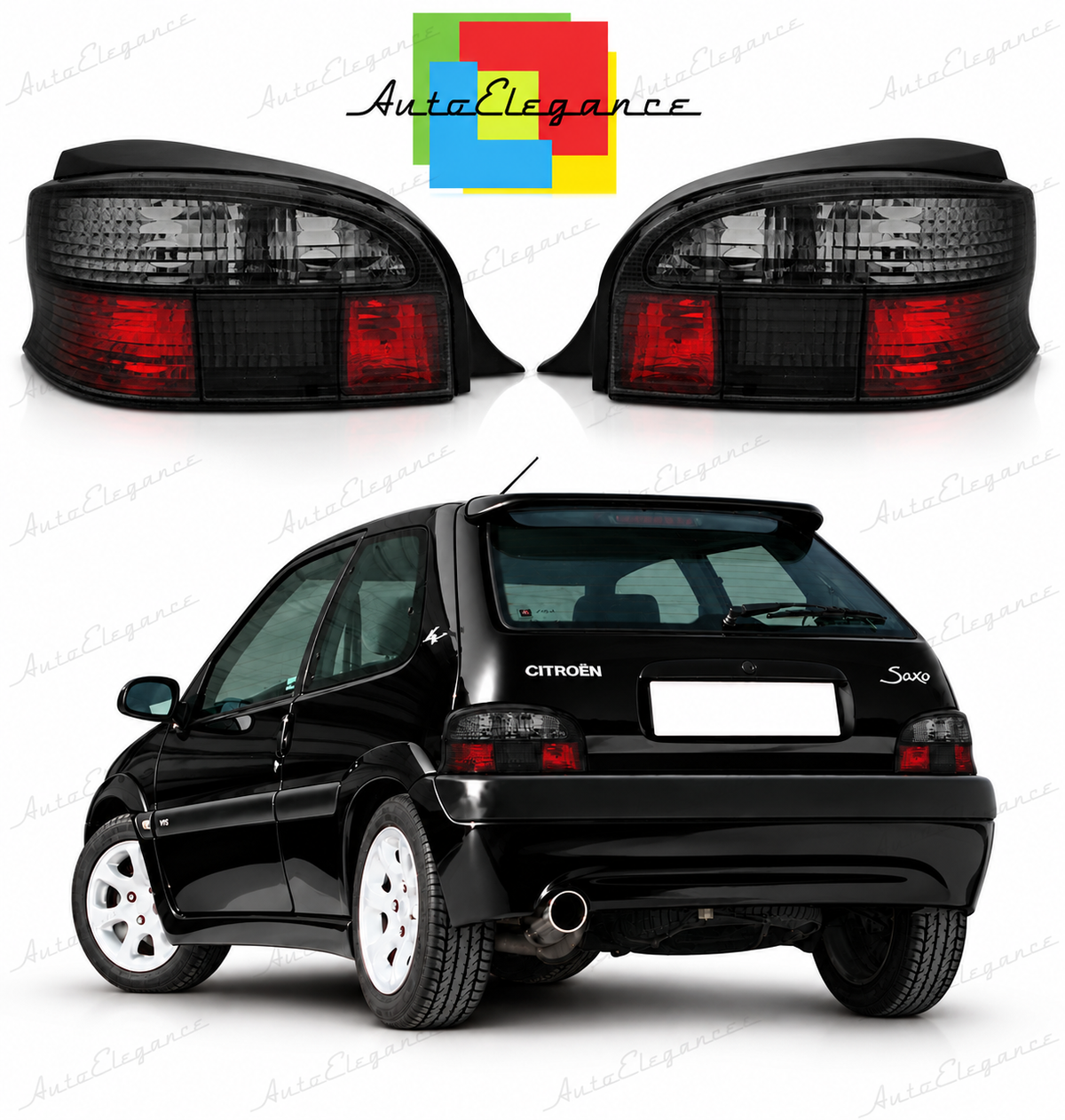 👉Fanali posteriori adatto per CITROEN SAXO 96-99 fumé👈
