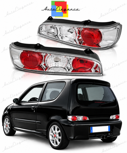👉Fanali posteriori adatto per FIAT SEICINTO 600 98-10 CROMATO👈