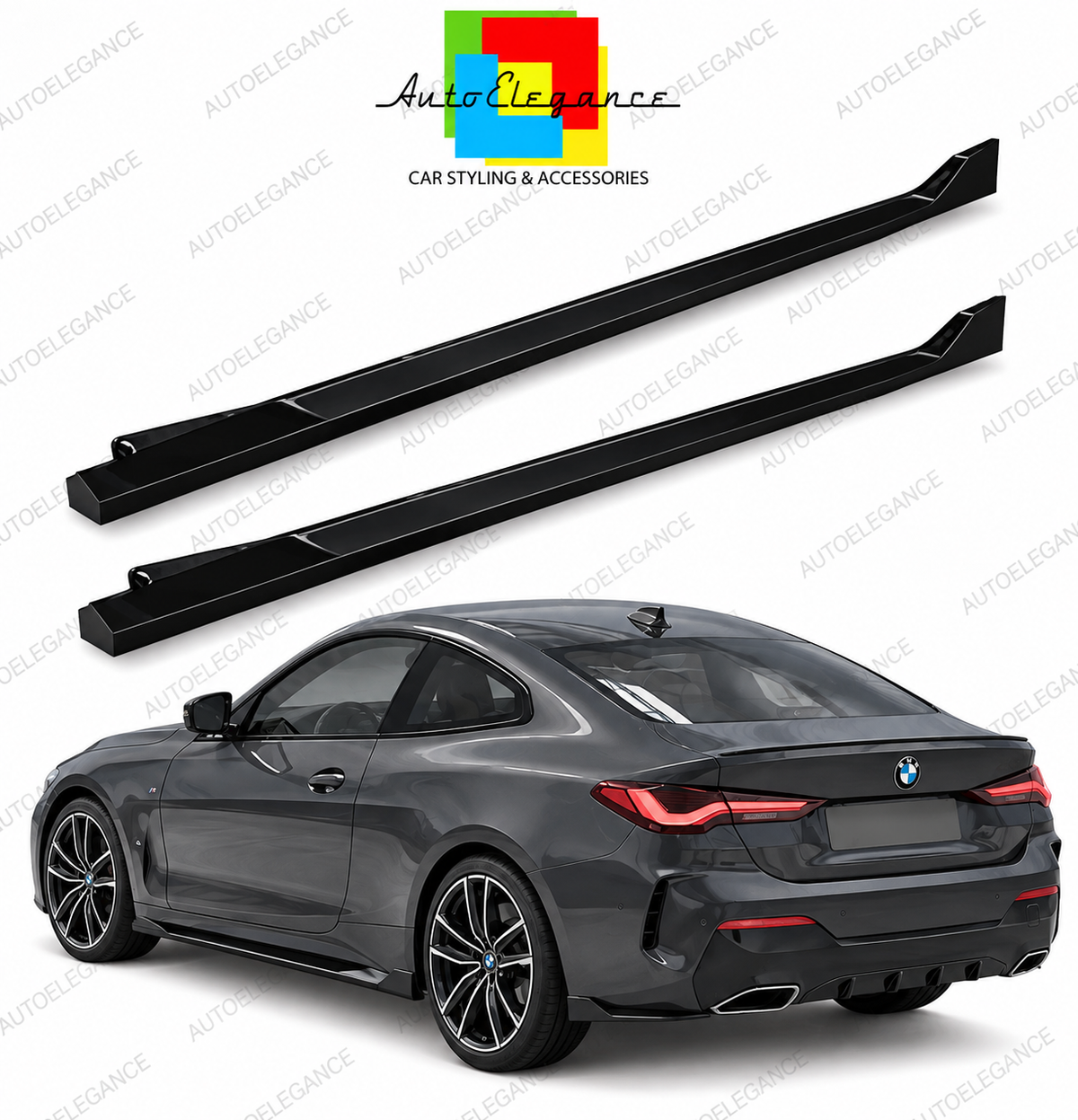 👉Sotto Minigonne laterali adatto per BMW 4 Coupe G22/G23 M-pack 2020-2024👈