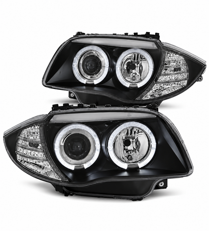 💕ART.10527 FARI ANGEL EYES NERI ADATTO  PER  BMW 1 E87/E81/82/88 04-11 💕
