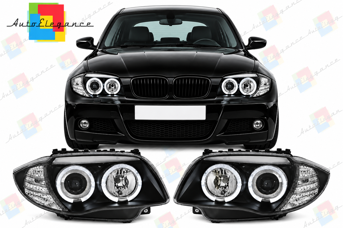 💕ART.10527 FARI ANGEL EYES NERI ADATTO  PER  BMW 1 E87/E81/82/88 04-11 💕