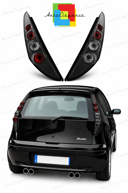 👉Fari posteriori adatto per FIAT PUNTO 2 10.99-06.03 3D neri👈
