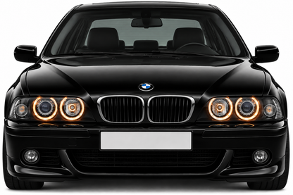 💕ART.7422 FARI ANTERIORI "XENON" ANGEL EYES NERI ADATTO PER BMW E39 09.95-06.💕