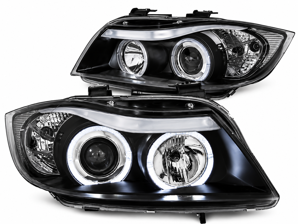 💕ART.10529 FARI  ANTERIORI  ADATTO  PER BMW 3 E90/E91 05-08 NERO💕