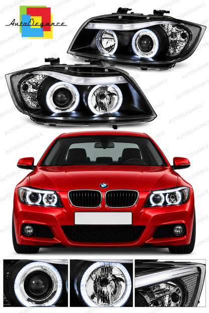 💕ART.10529 FARI  ANTERIORI  ADATTO  PER BMW 3 E90/E91 05-08 NERO💕