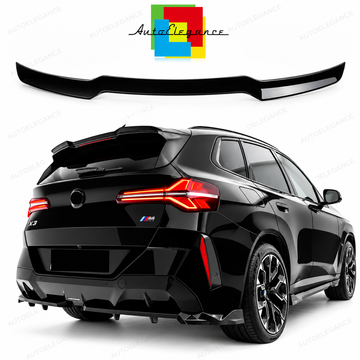 👉Spoiler del tetto adatto per BMW X3 G45 Nero Lucido👈