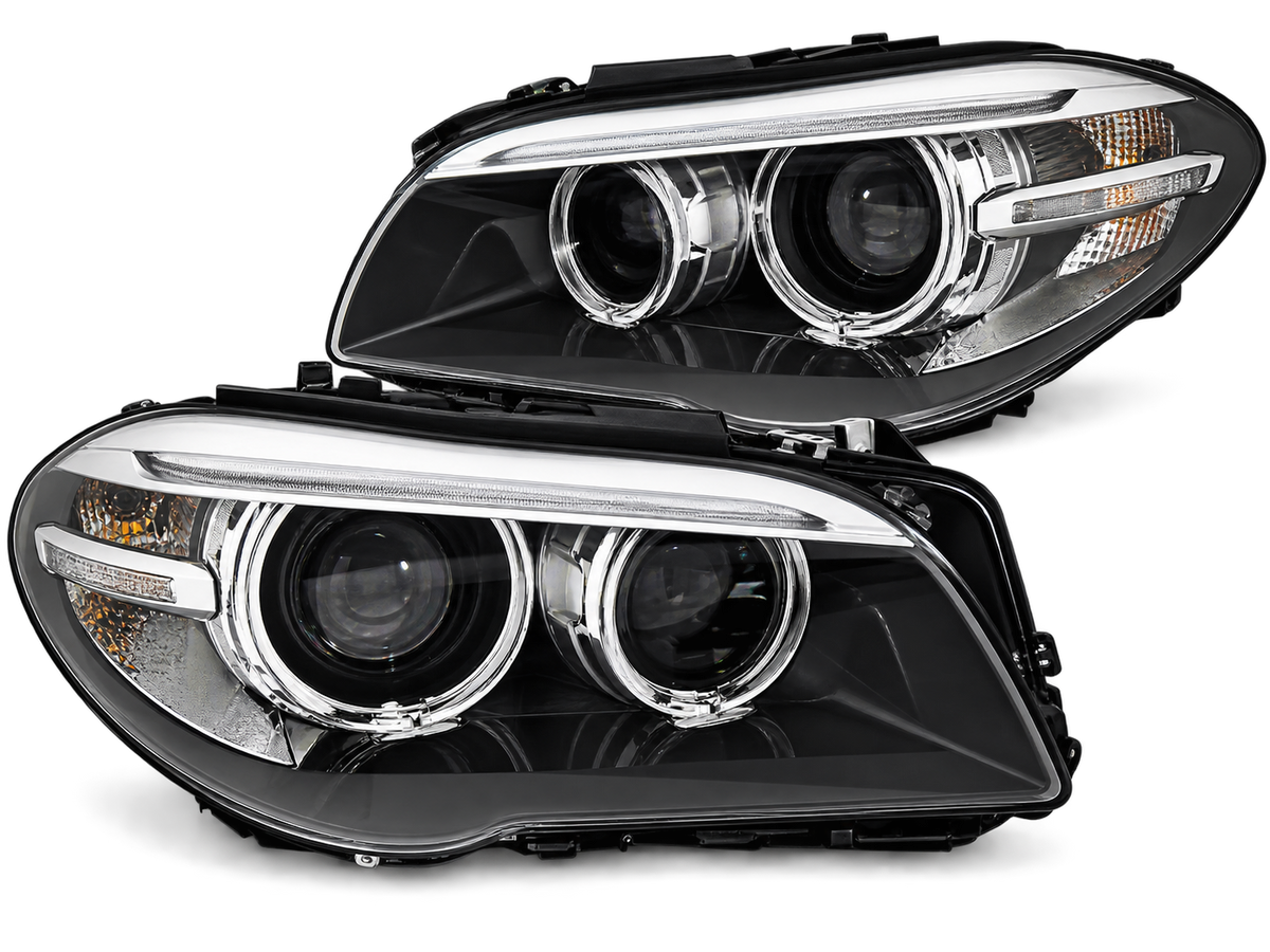 💕ART.10530 FARI ANTERIORI ADATTO PER XENON  BMW 5 F10 F11 10-07.13 NERO💕