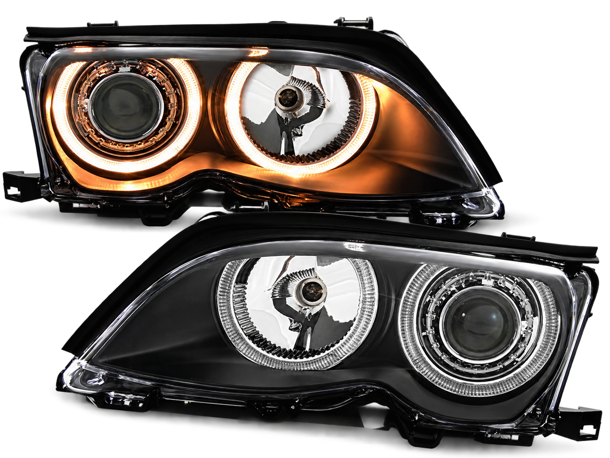 💕ART.10532 FARI  POSTERIORI ADATTO  PER BMW 3 E46 09.01-03.05 S/T NERI💕