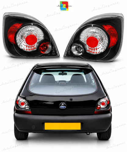👉Fari Posteriori adatto per FORD FIESTA MK4/5 10.95-04.02 NERI👈