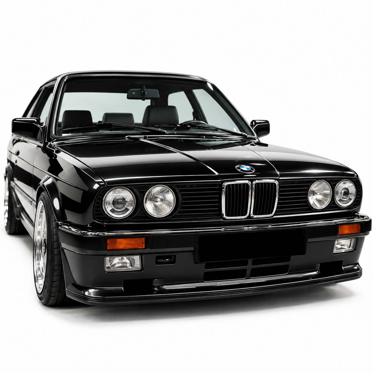 👉PARAURTI ANTERIORE ADATTO PER BMW E30 LOOK MTECH GREZZO VETRORESINA👈