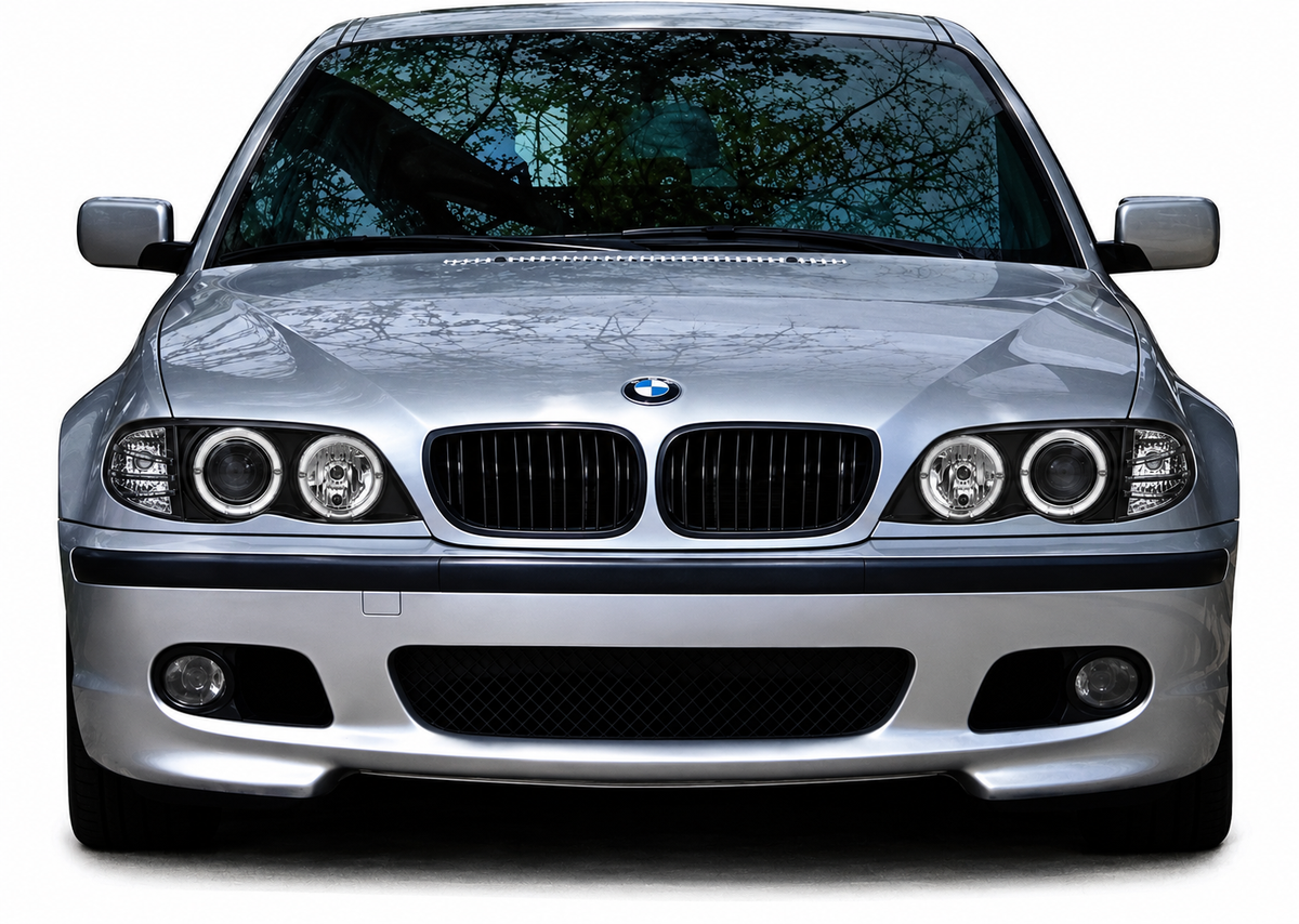 💕ART.10543 FARI ANTERIORI ADATTO PER BMW E46 09.01-03.05 NERO💕