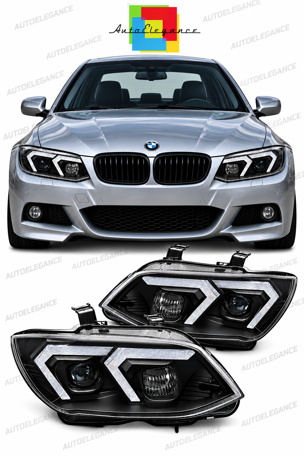 💕ART.10544 FARI ANTERIORI ADATTO PER BMW 3 E92 E93 LCI 10-13 XENON💕