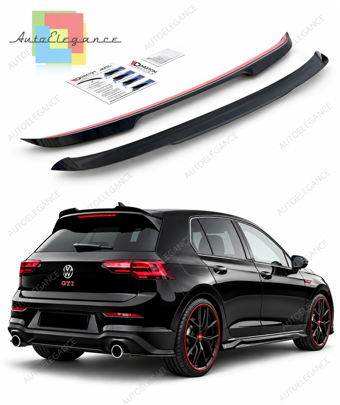 👉Spoiler posteriore adatto per VW Golf GTI 1 GTE 1 GTD R-Line / R Mk8 (20-24)👈