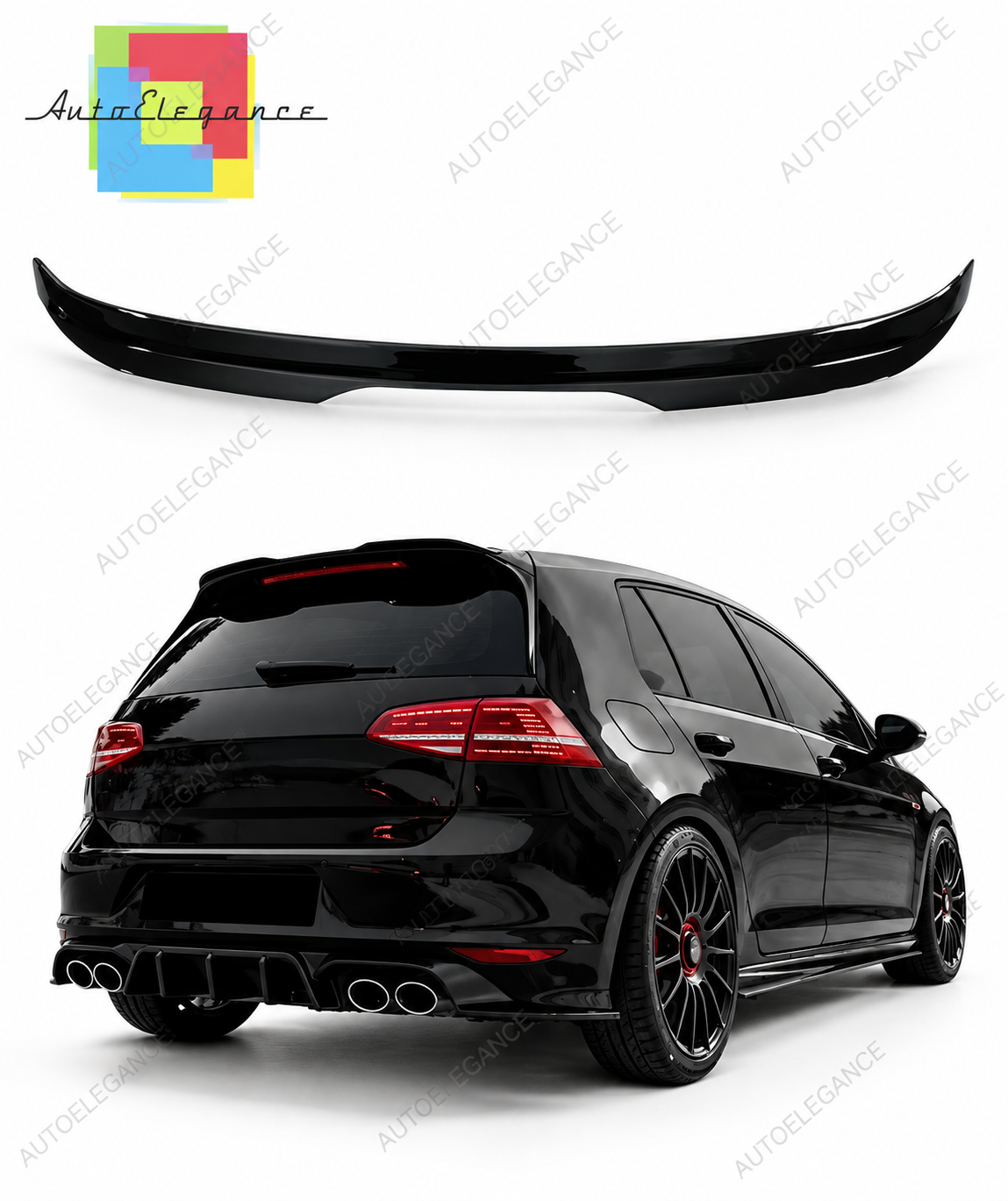 👉Spoiler adatto per Volkswagen Golf Mk7 R Facelift (2016-2020)👈