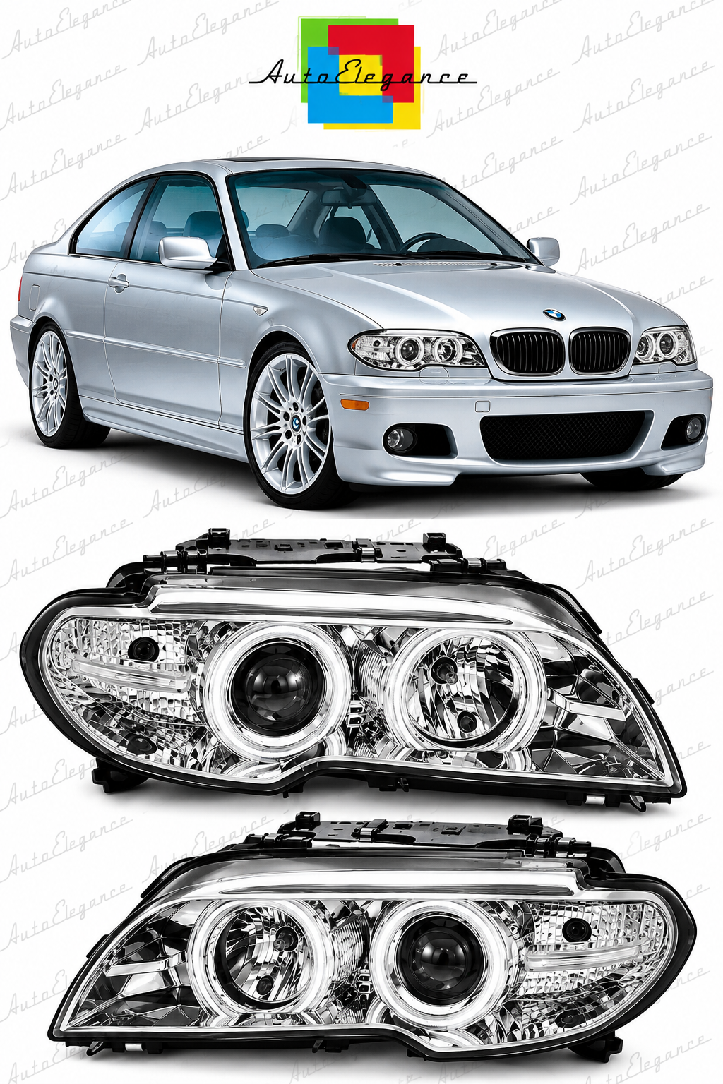 💕ART.10554 FARI  ANTERIORI ADATTO PER  BMW 3 E46 04.03-06💕