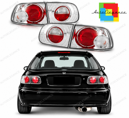 👉Fari Posteriori adatto per HONDA CIVIC 09.91-08.95 CROMATI👈